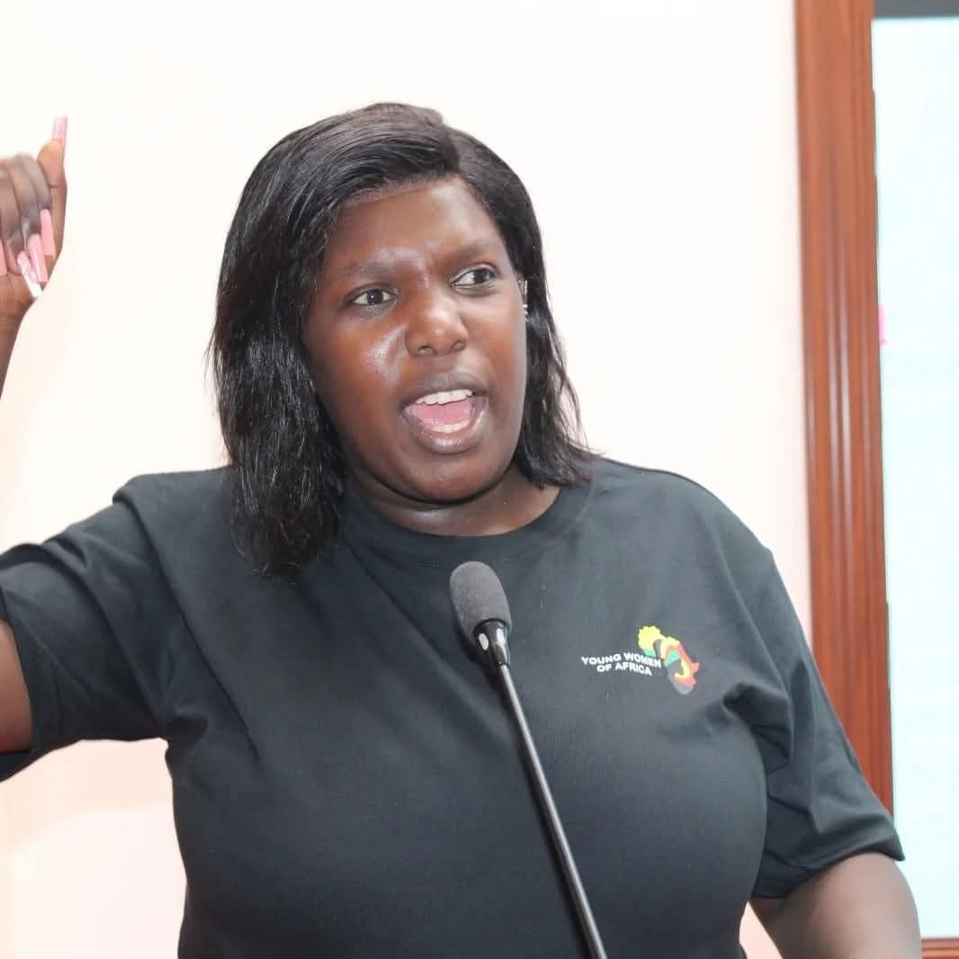 YWOA Chairperson Nelisiwe Nkomo addressing members