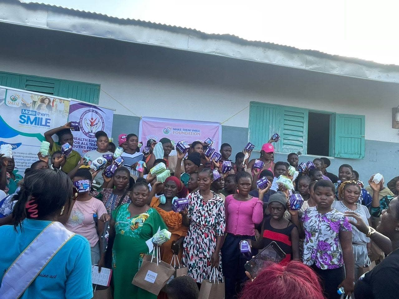 YWOA members at a community engagement